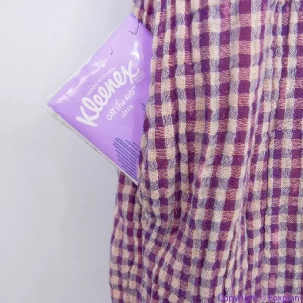 NEW Free People Moon Bay Mixed‎ Plaid Top, XS